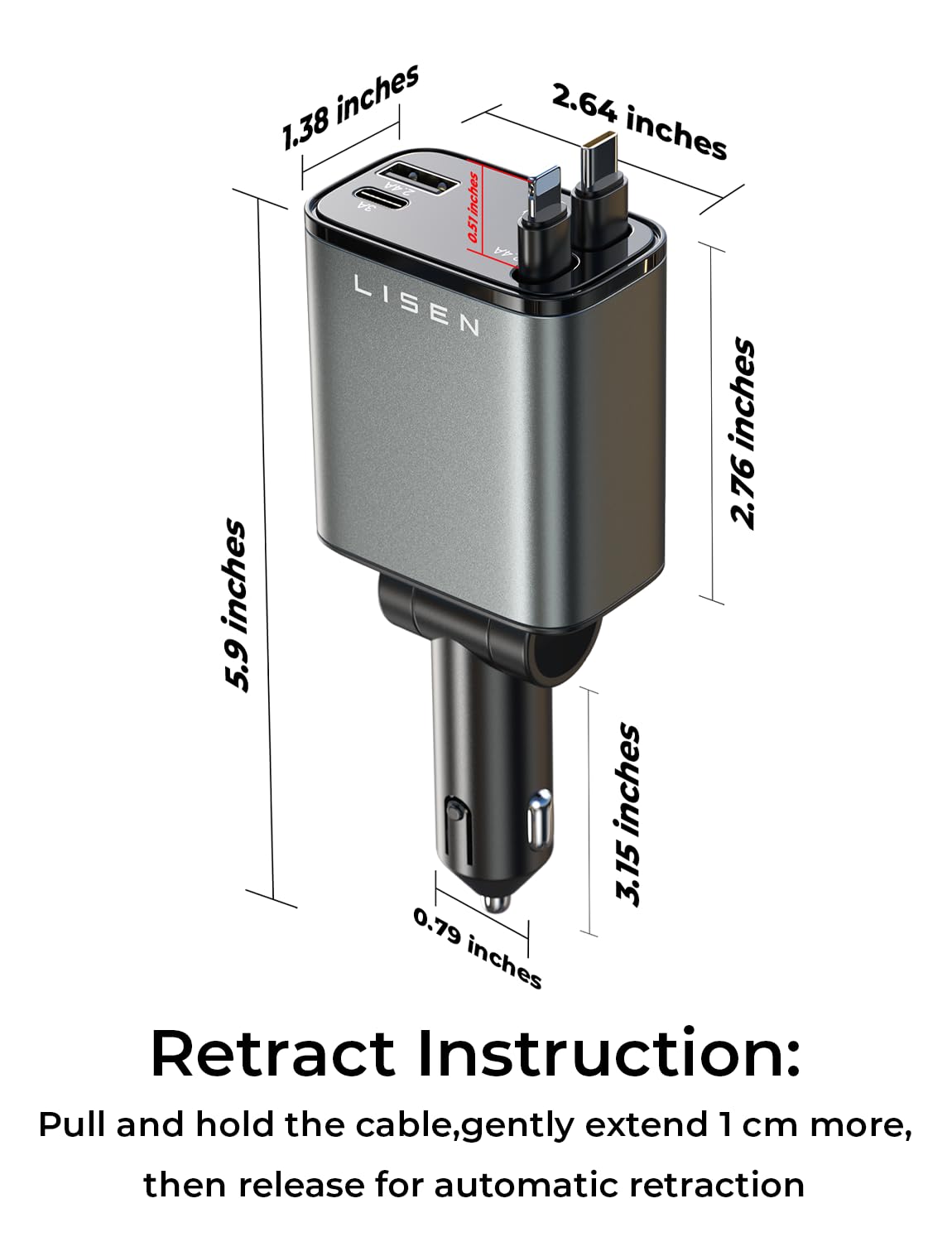 Retractable Car Charger - Image 5