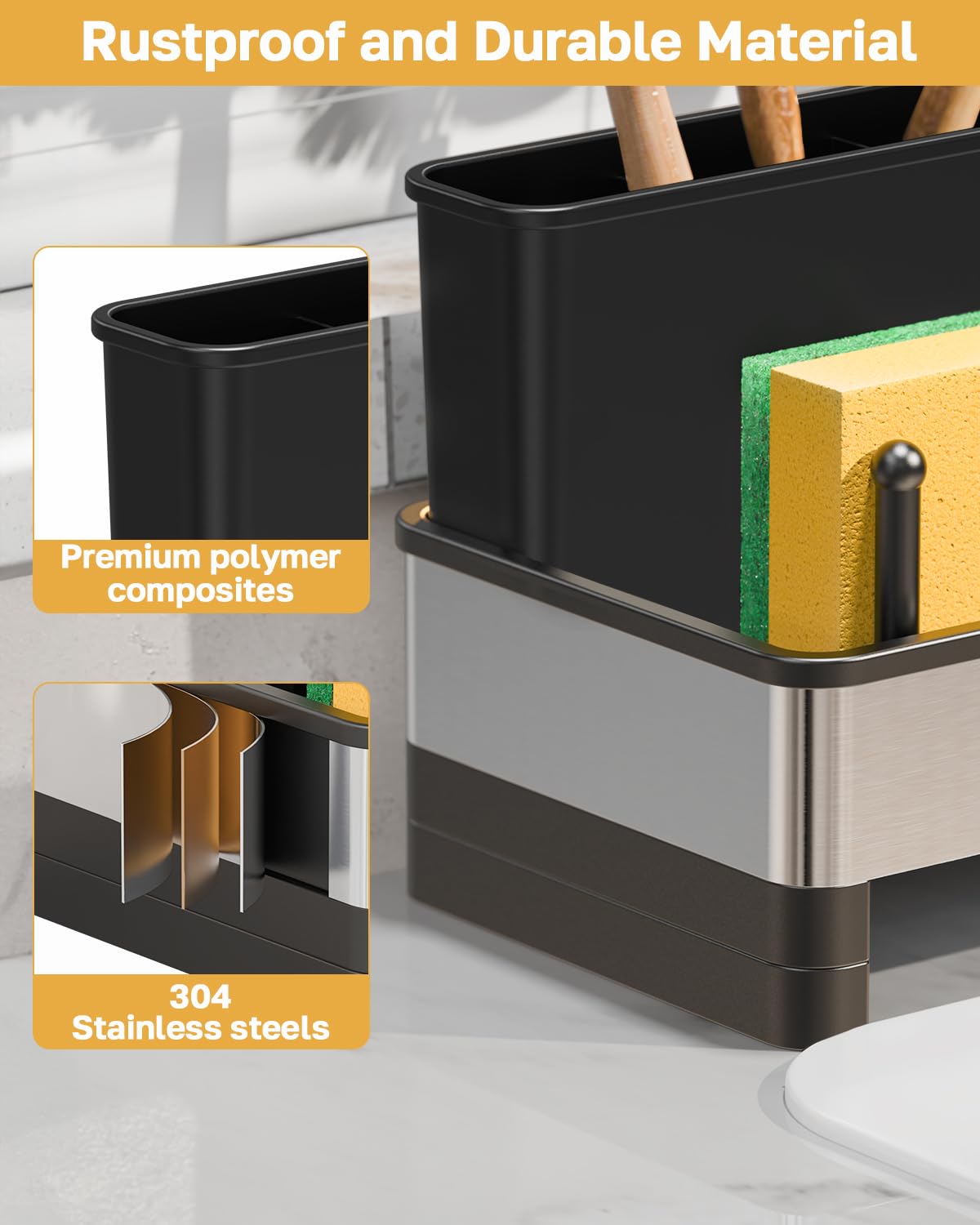 Sponge Holder for Kitchen Sink - Image 6