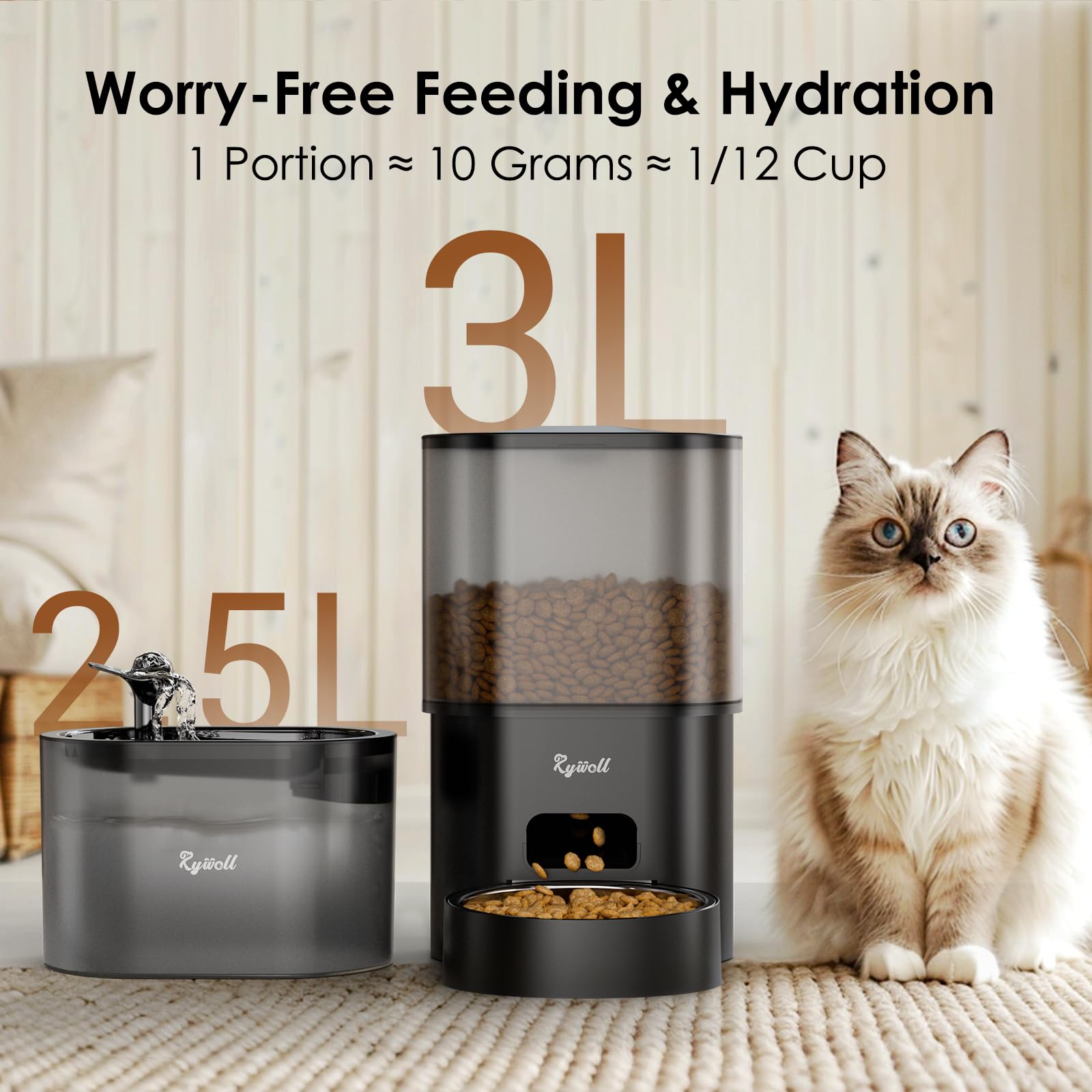 Automatic Cat Feeder and Water Fountain - Image 4