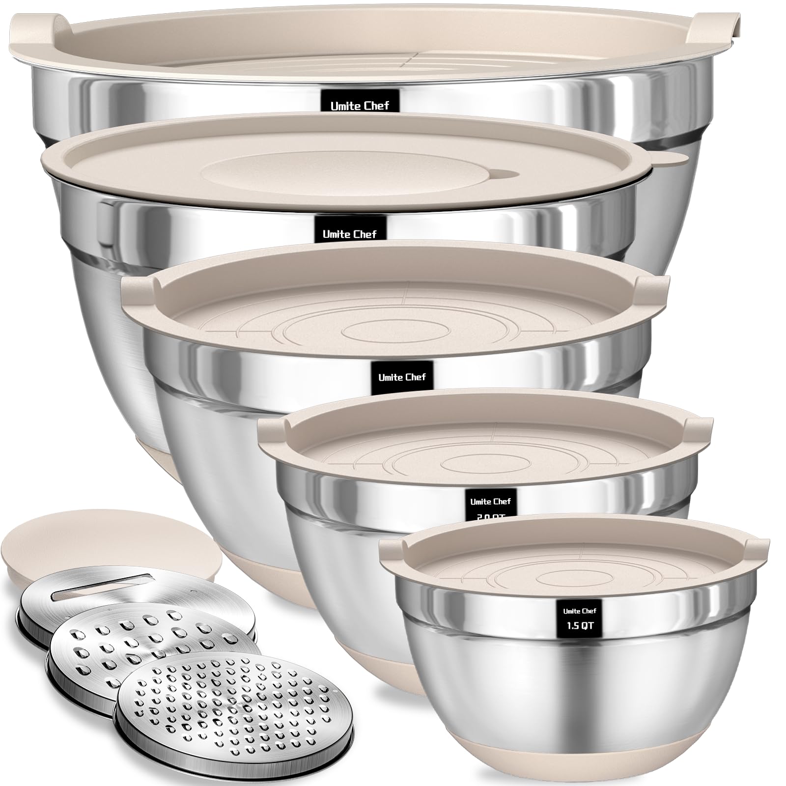 Mixing Bowls with Airtight Lids Set