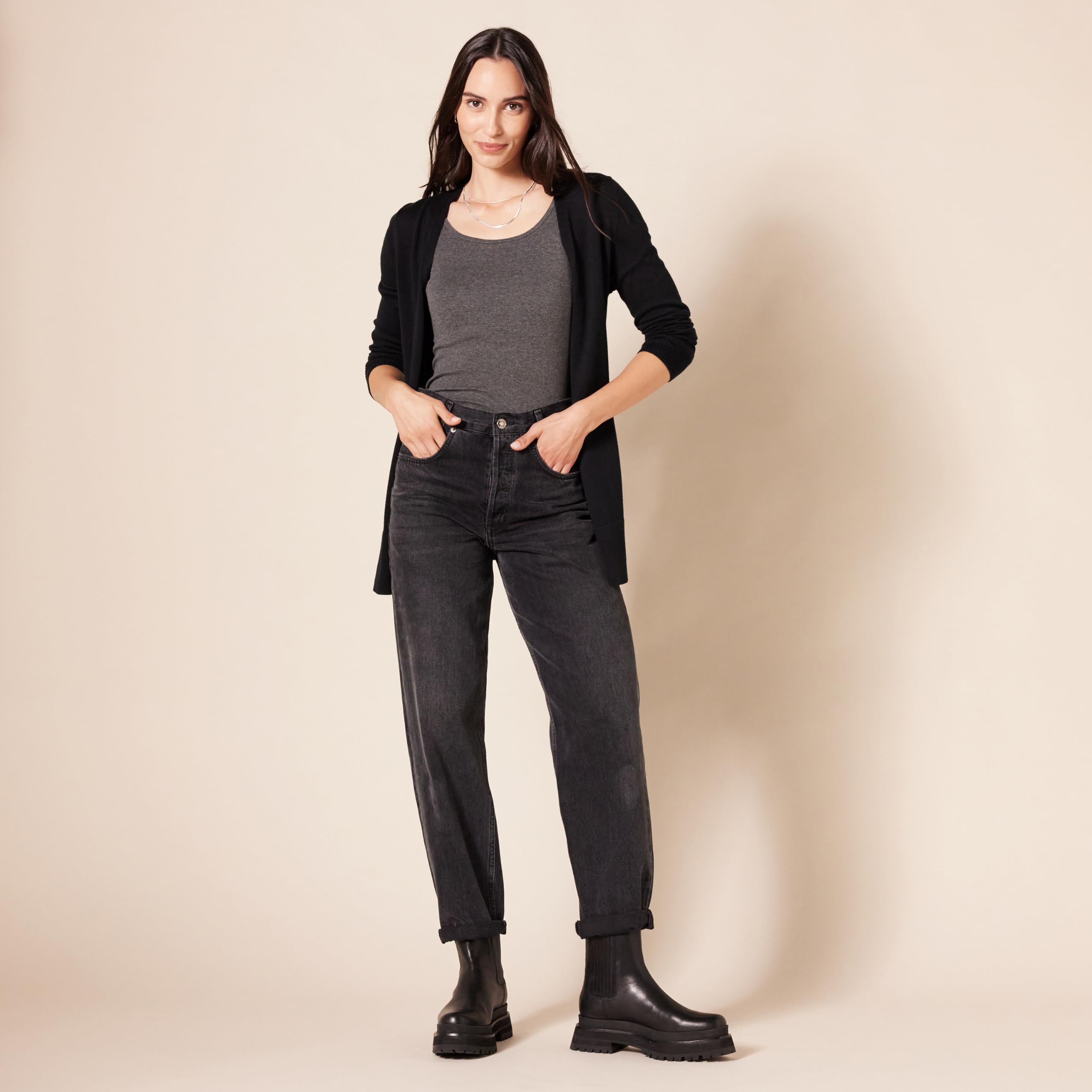 Women's Open-Front Cardigan Sweater - Image 5