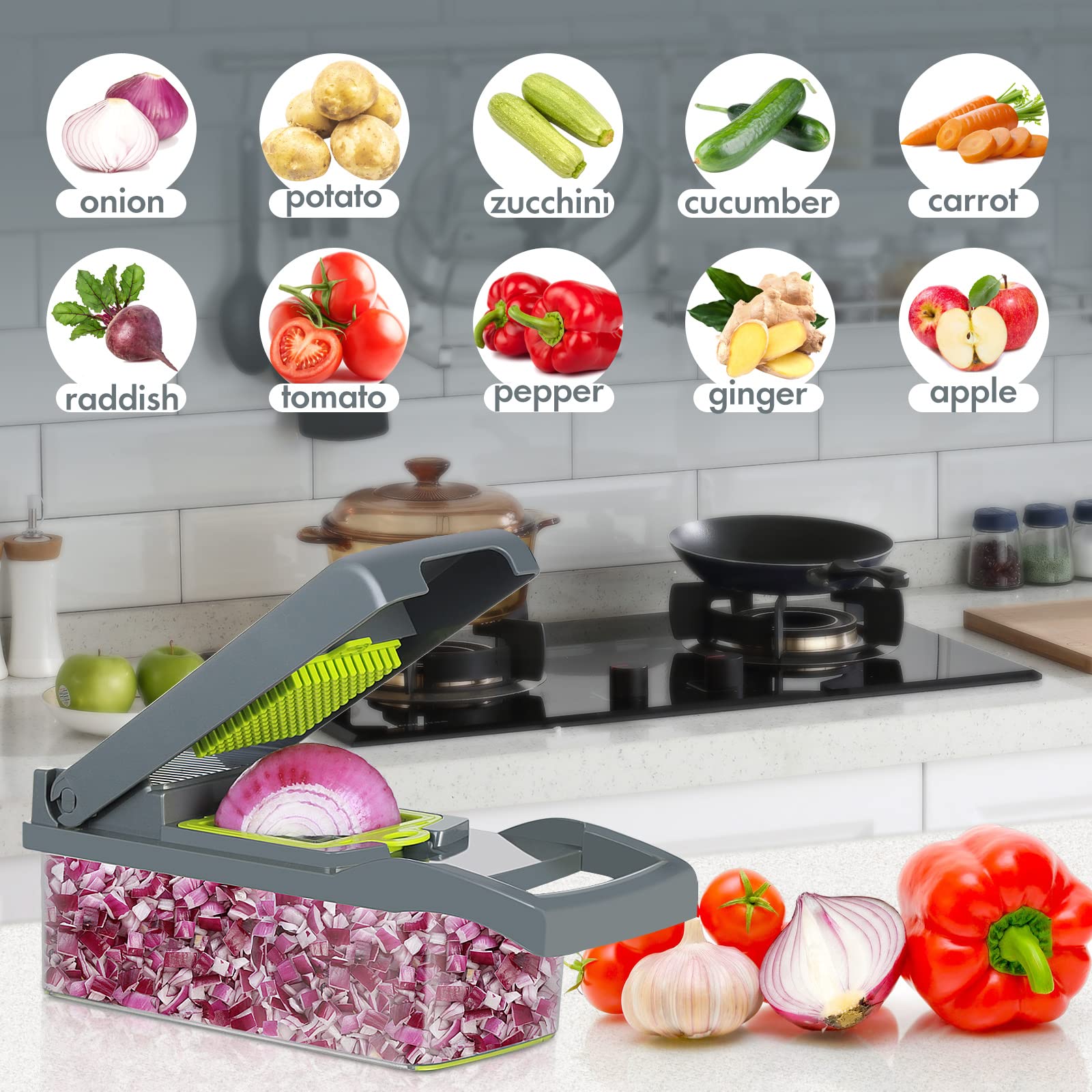 Vegetable Chopper Onion Cutter - Image 3