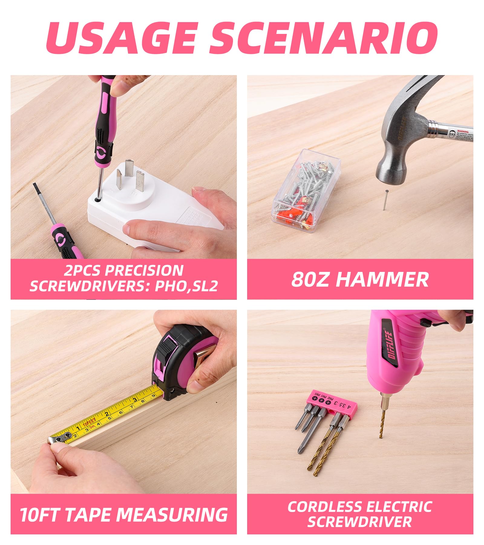 Pink Tool Set for Women - Image 4